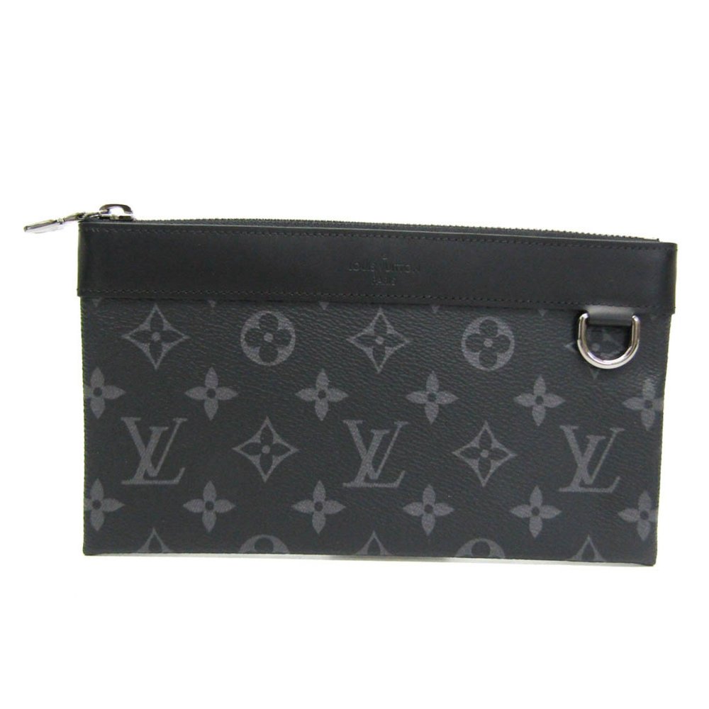 Louis Vuitton Monogram Eclipse Pochette Discovery PM M44323 Men's Clutch Bag,...